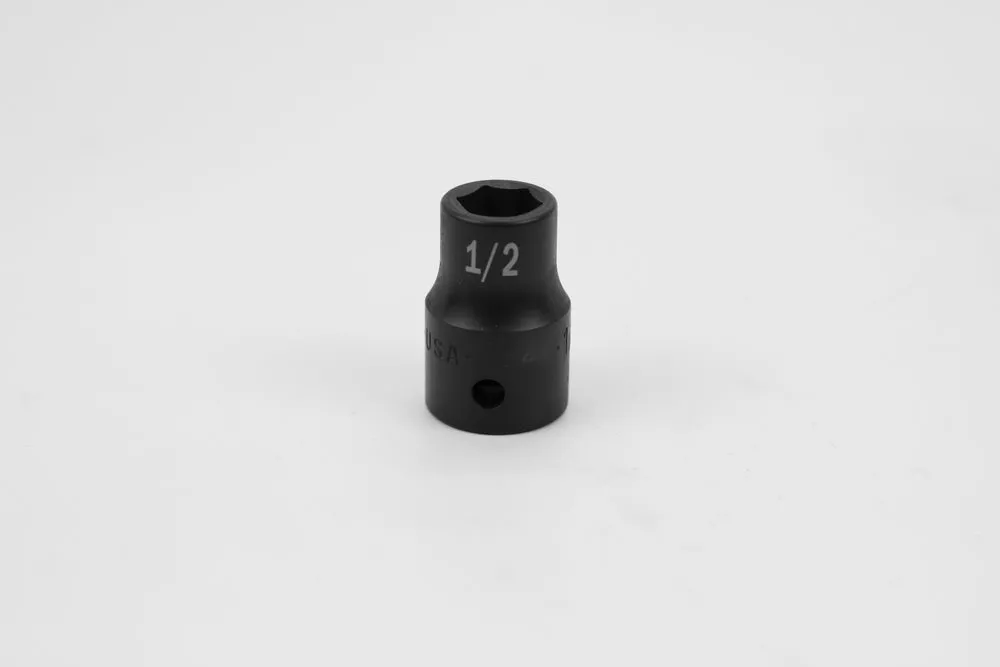 1/2" 1/2" Drive 6 Point Standard Fractional Impact Socket