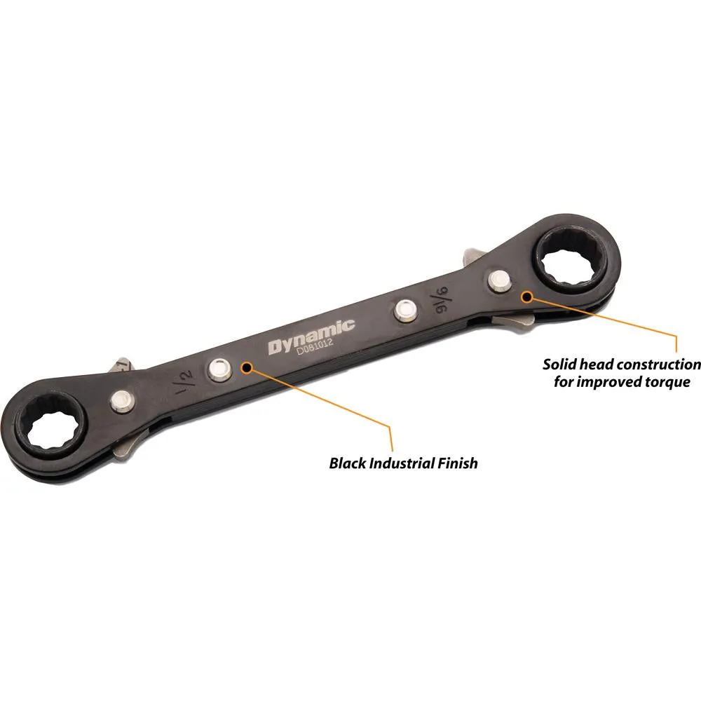 3/4" X 7/8" Double Box End Ratcheting Wrench, Straight