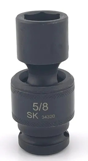 5/8" 1/2" Drive 6 Point Swivel Fractional Impact Socket