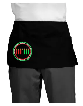 7 Principles Circle Dark Adult Mini Waist Apron, Server Apron