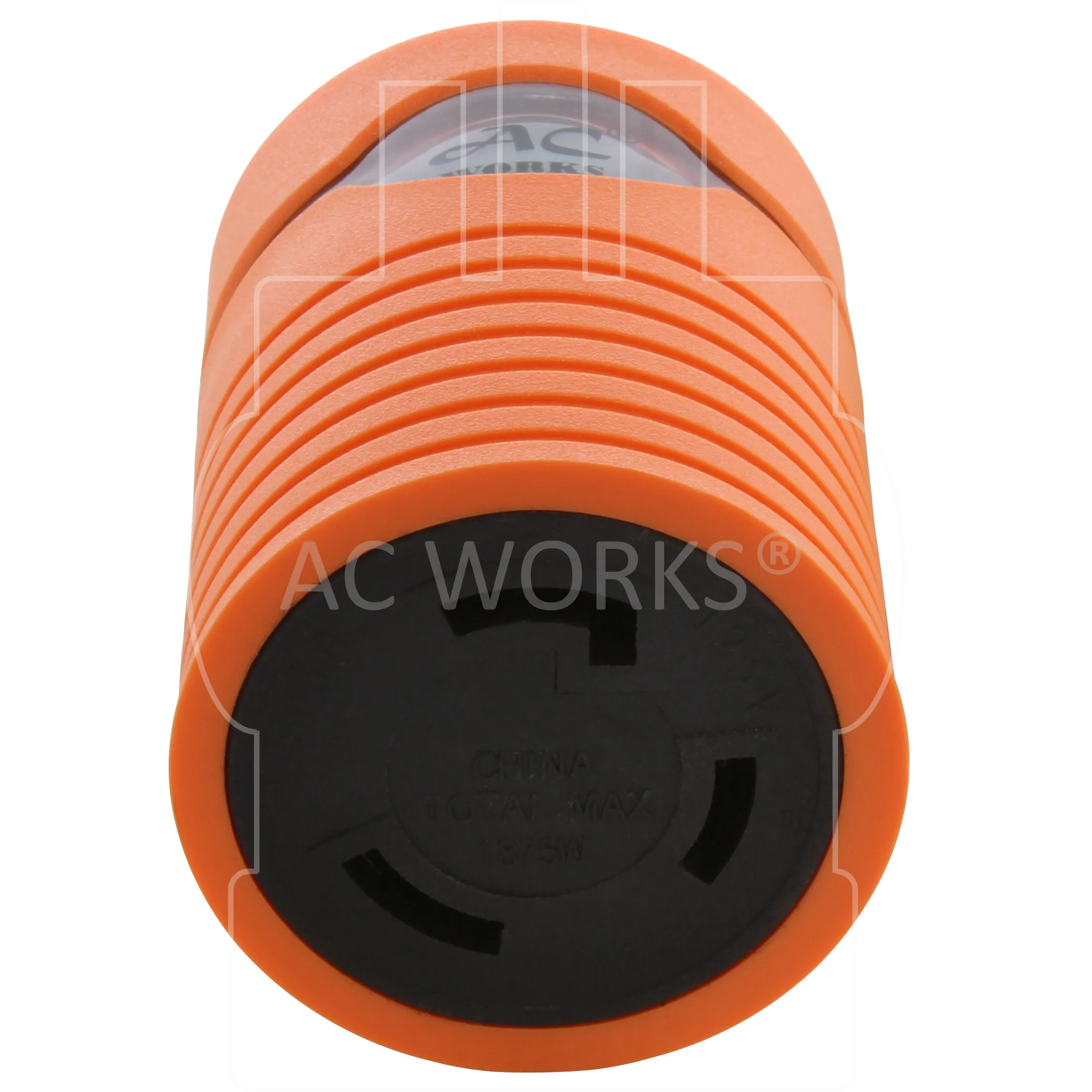 AC WORKS® [AD515L530] RV/Marine Adapter Household 15A Plug to Locking L5-30R 30A 125V Connector with & cCSAus approval