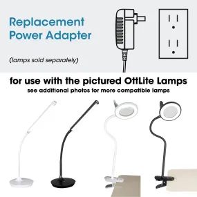 Adapter for OttLite Soft Touch LED Lamp, Extended Reach LED Desk Lamp and Others