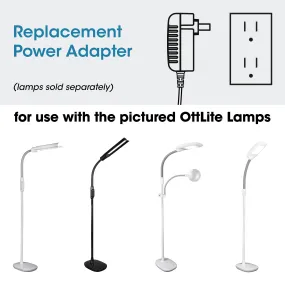 Adapter for OttLite WingShade LED Floor Lamp, EasyView LED Floor Lamp, and ClearSun LED Floor Lamp