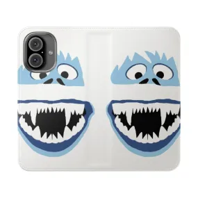 Adorable Bumble-Inspired Flip Phone Case for Winter Lovers