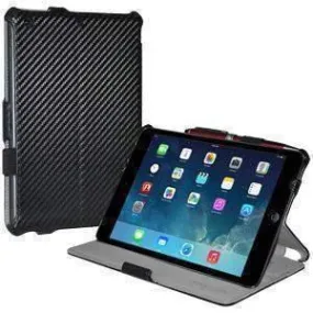 Amzer Shell Portfolio Case - Black Carbon Fiber Texture