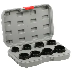 ARES 14001 - 8-Piece 3/8-Inch Drive Low Profile Fuel and Oil Filter Socket Set