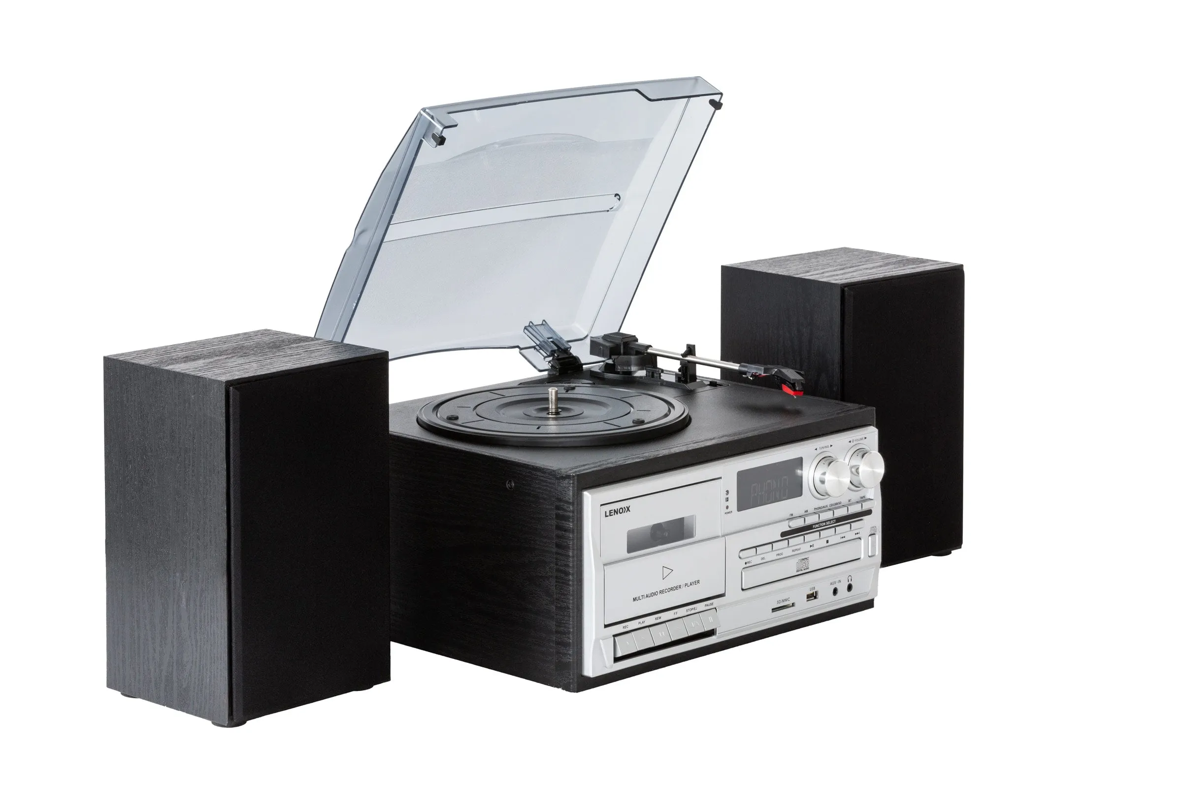 Audio Home Entertainment System (Black) CDs, Vinyl, Wireless & More