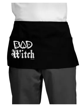 Bad Witch Distressed Dark Adult Mini Waist Apron, Server Apron