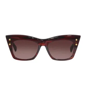 Balmain Women's Rose Gold Gradient Square Sunglasses