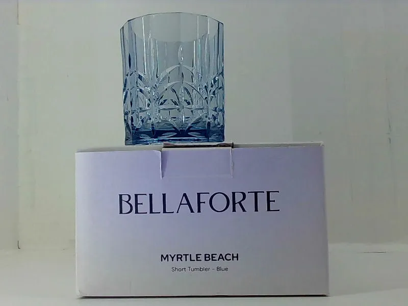 Bella Forte Myrtle Beach Blue Short Tumbler Set of 4