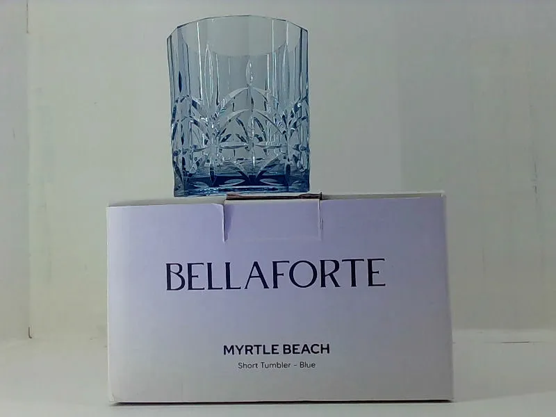 Bella Forte Myrtle Beach Blue Short Tumbler Set of 4