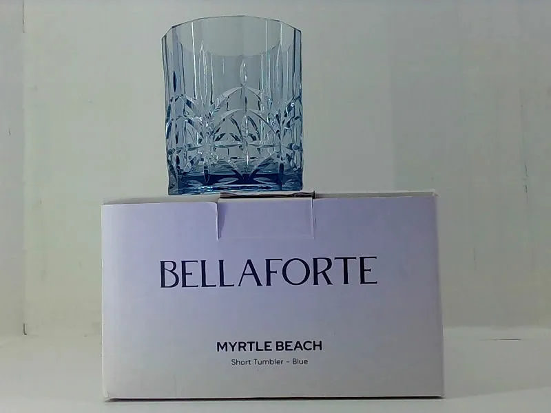 Bella Forte Myrtle Beach Blue Short Tumbler Set of 4