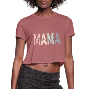 Blessed Mama Cropped T-Shirt (Retro Design)