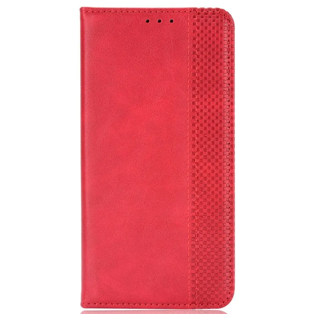 Bofink Vintage Motorola Edge X30 leather case - Red