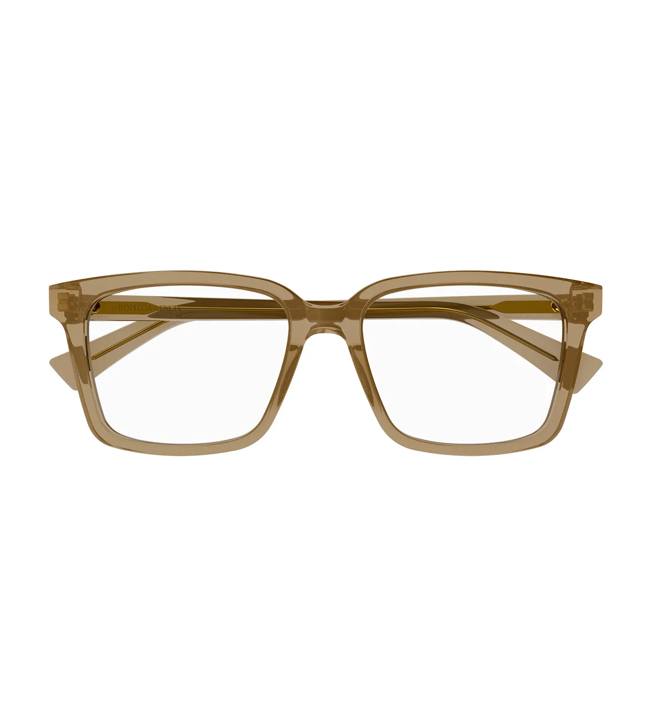 Bottega Veneta Men's Brown Rectangular Optical Frame