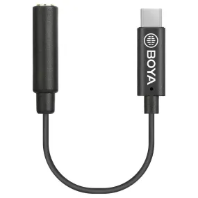 Boya BY-K4 Audio Adapter 3.5mm TRS Female to Type-C Male