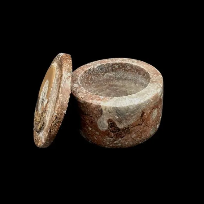 Brown Fossil Ring Box