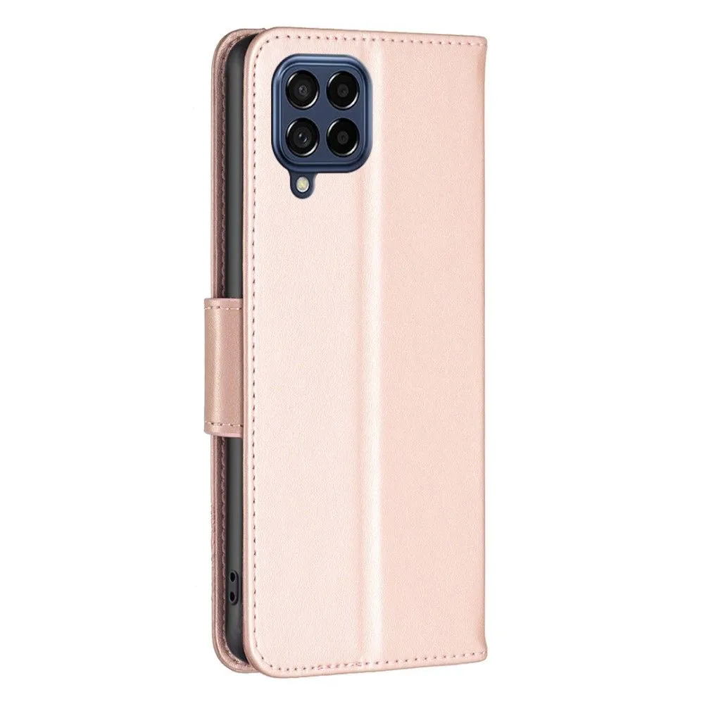 Butterfly Samsung Galaxy M53 5G flip case - Rose Gold