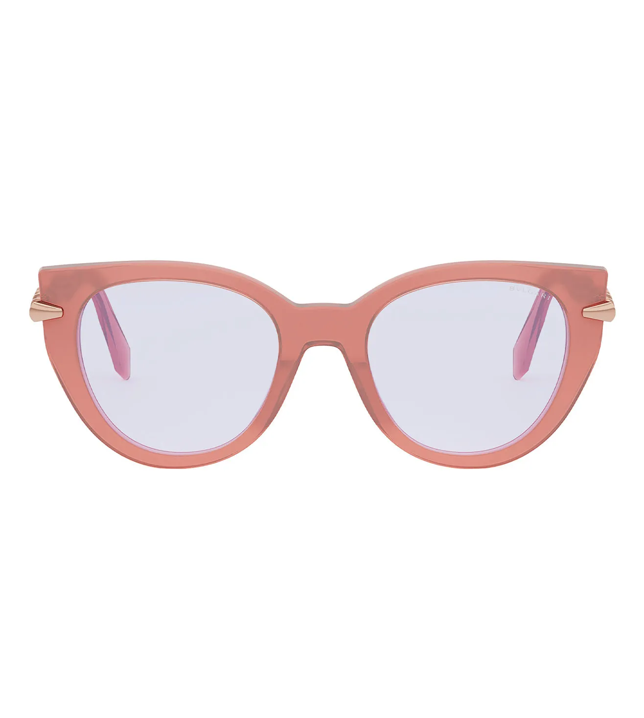 Bvlgari Women's Pink Cat-Eye Optical Frame