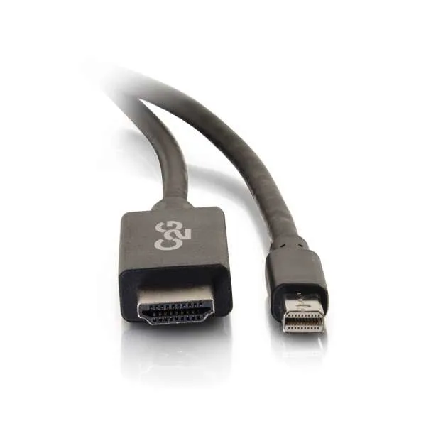 C2g 3Ft Mini Displayport To Hdmi Adapter Cable - Mini Dp Male To Hdmi Female - Black - Video Adapter Cable - Mini Displayport To Hdmi - Taa Compliant - 1 M