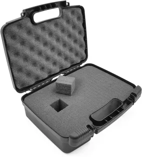 CASEMATIX 12" Customizable Foam Case for Portable Electronics - Hard Carrying Case with Impact-Absorbing Pre-Diced Foam Interior