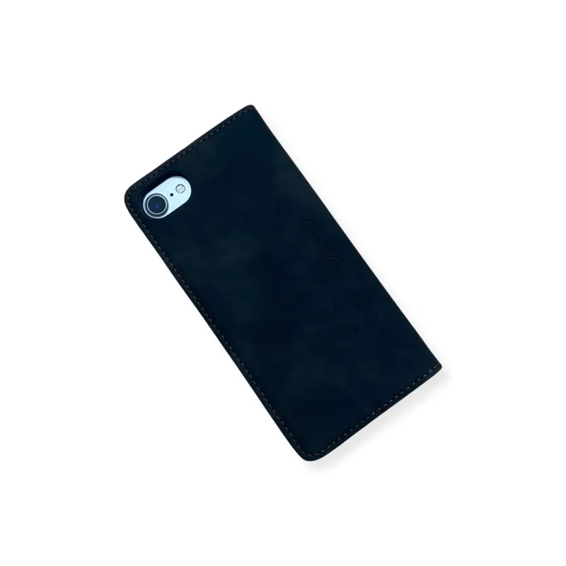 Caseme Magnetic Flip PU Leather Wallet Case for iPhone 6 / 7 / 8 / SE - Black