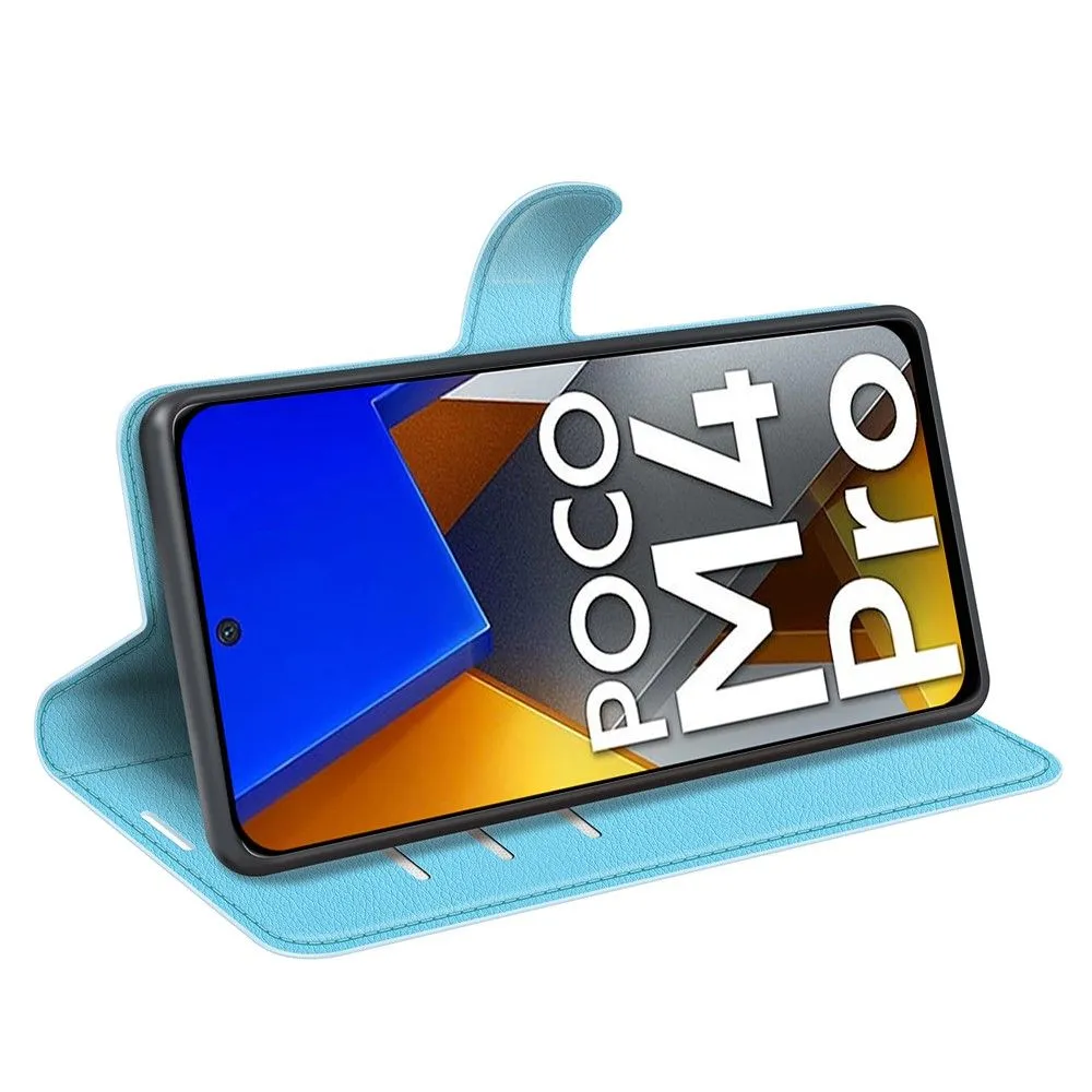 Classic Xiaomi Poco M4 Pro flip case - Blue