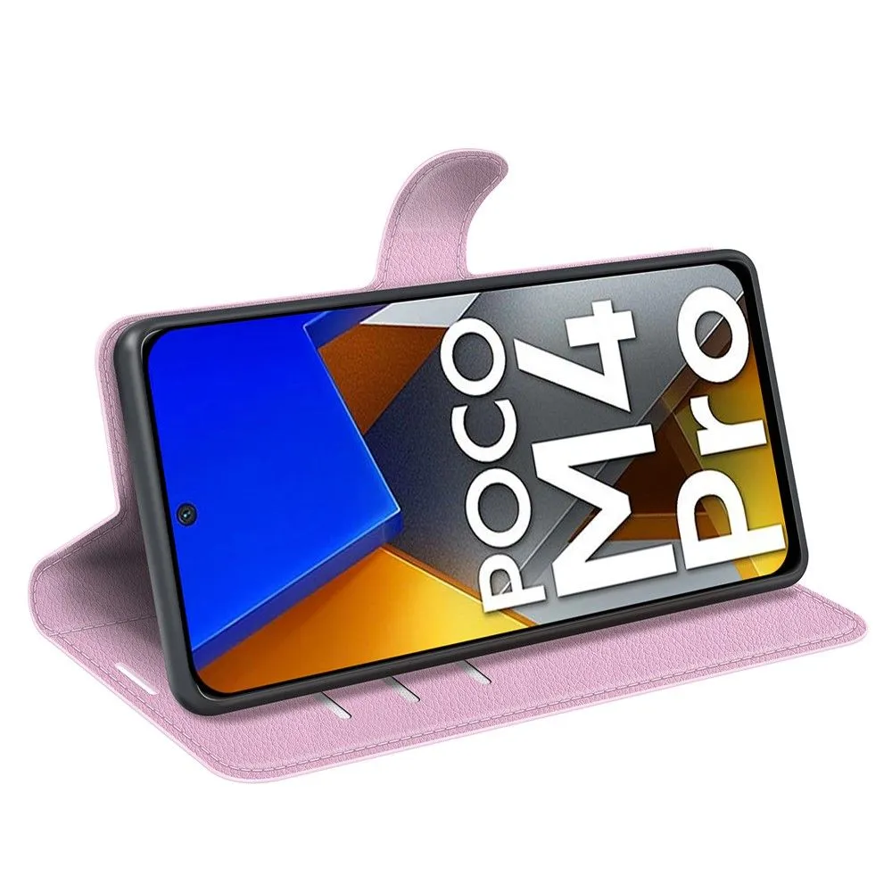 Classic Xiaomi Poco M4 Pro flip case - Pink