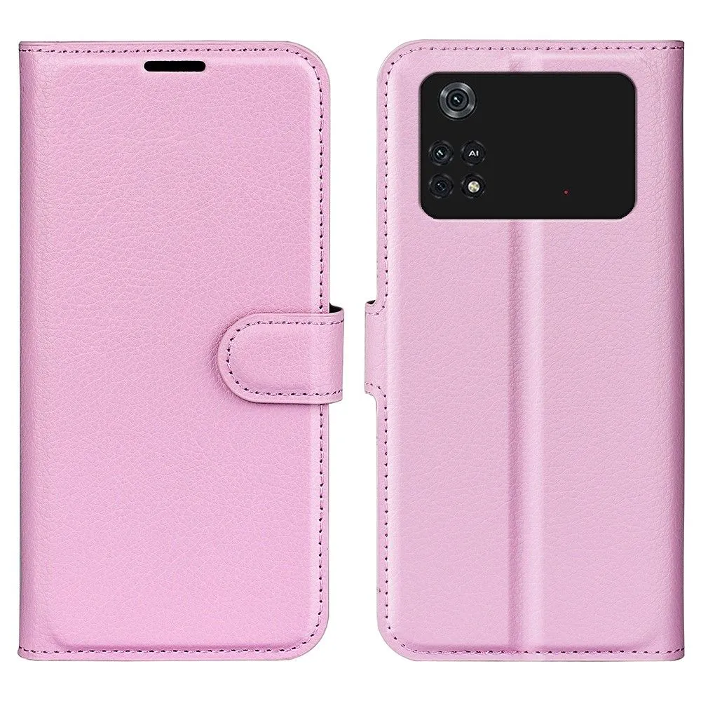 Classic Xiaomi Poco M4 Pro flip case - Pink