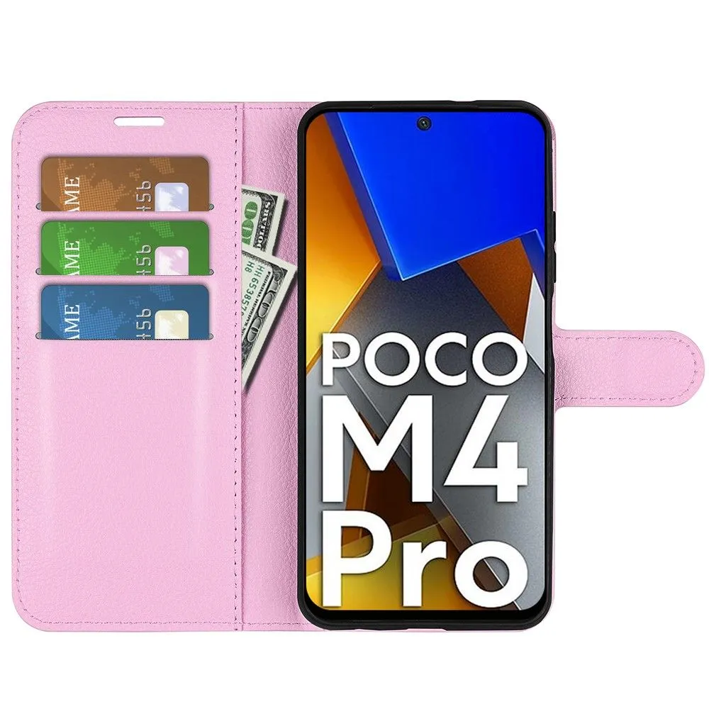 Classic Xiaomi Poco M4 Pro flip case - Pink