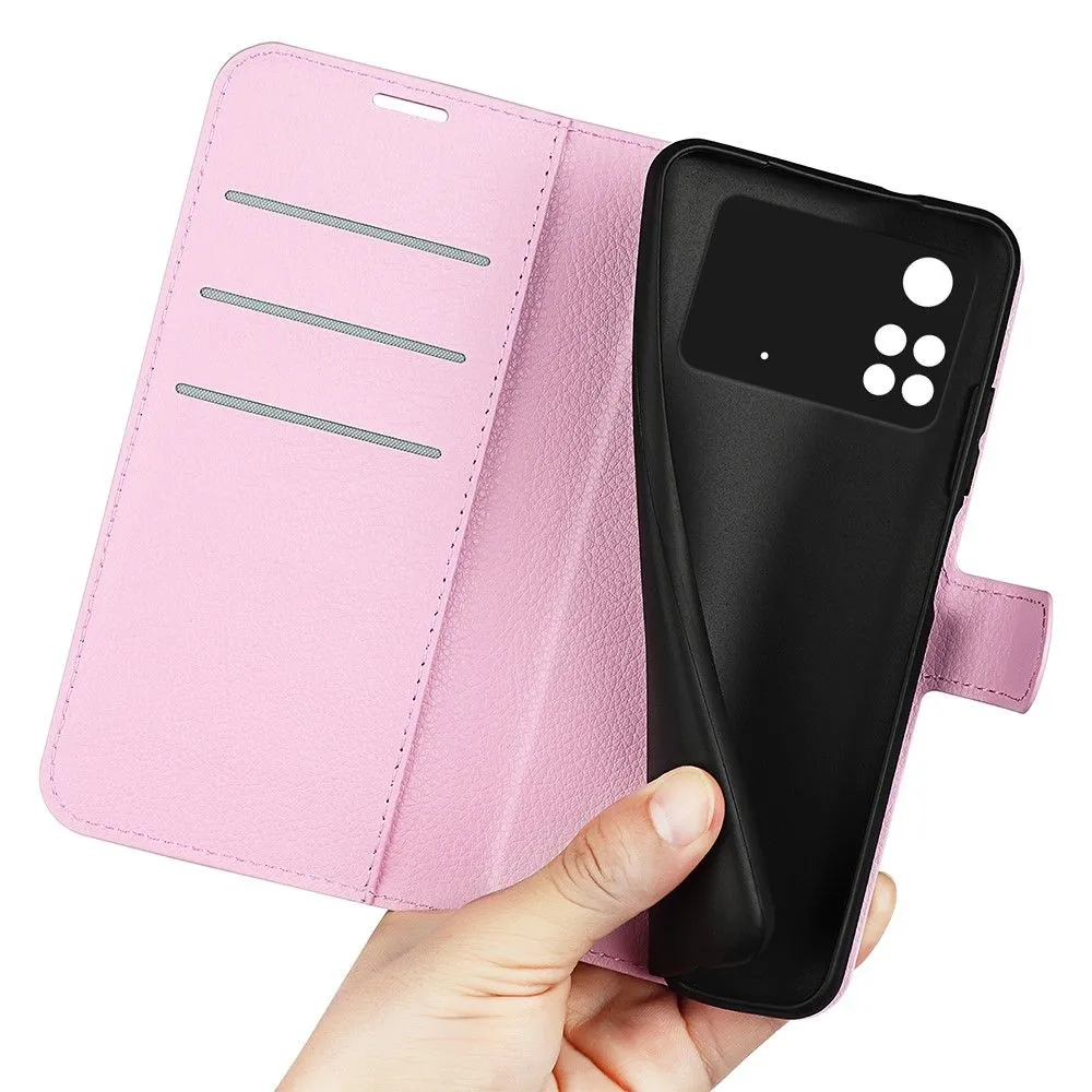 Classic Xiaomi Poco M4 Pro flip case - Pink