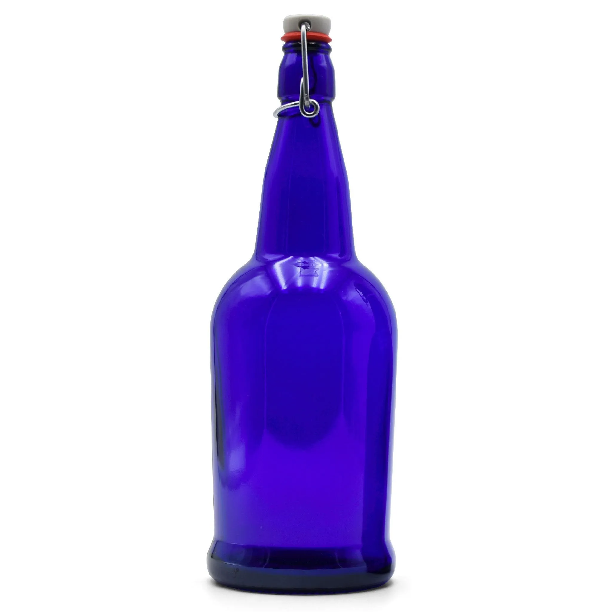 Cobalt EZ Cap Bottles w/ Swing Tops - 1 Liter