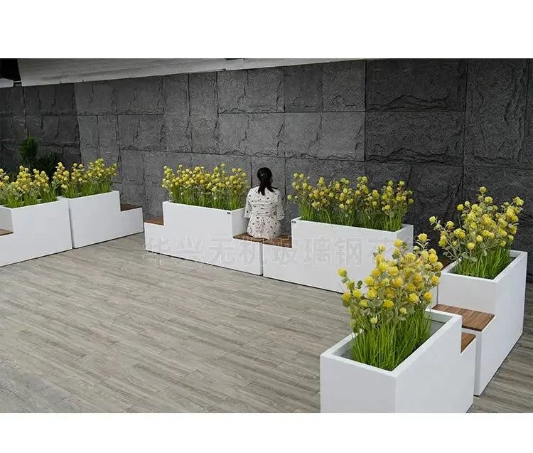 Creative Minimalist Large Flower Box Seat Combination