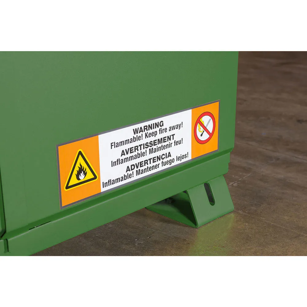 Crescent Jobox 1-753620 30 Gallon Pesticide Manual Close Safety Cabinet - Green