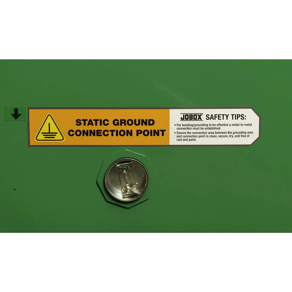 Crescent Jobox 1-753620 30 Gallon Pesticide Manual Close Safety Cabinet - Green