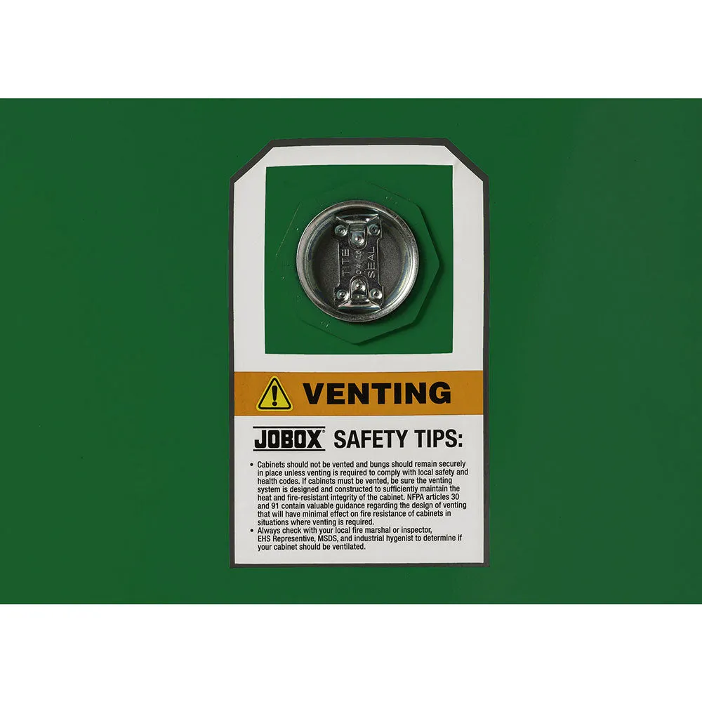 Crescent Jobox 1-753620 30 Gallon Pesticide Manual Close Safety Cabinet - Green