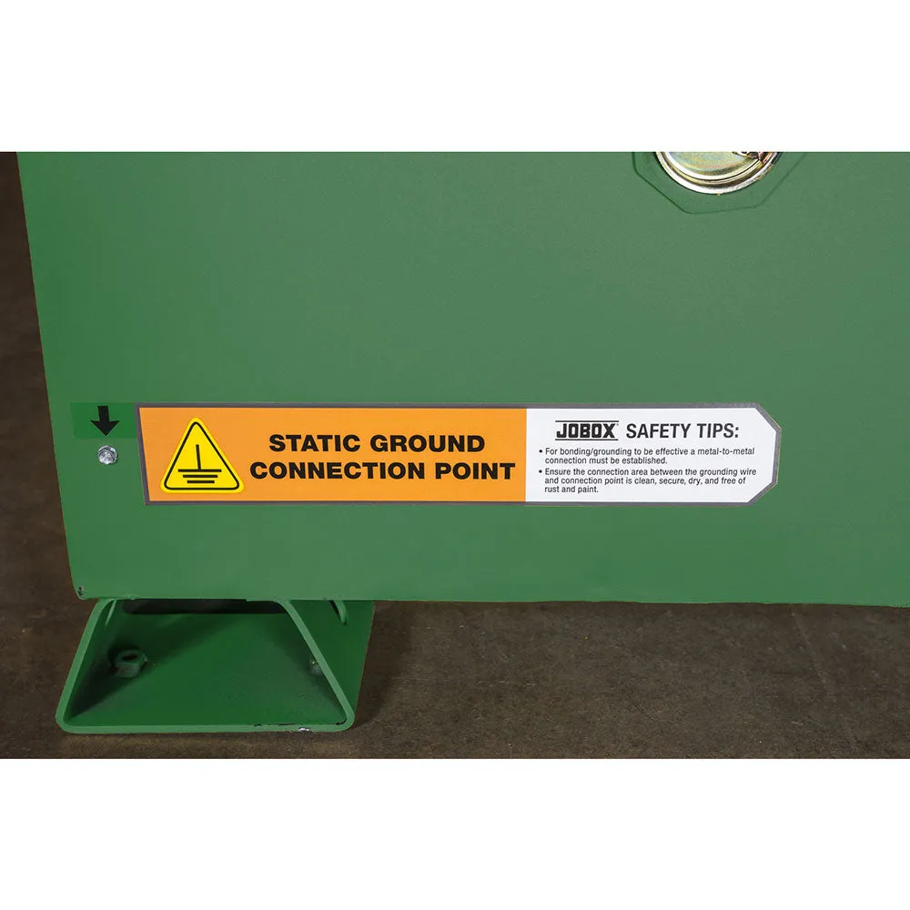 Crescent Jobox 1-753620 30 Gallon Pesticide Manual Close Safety Cabinet - Green