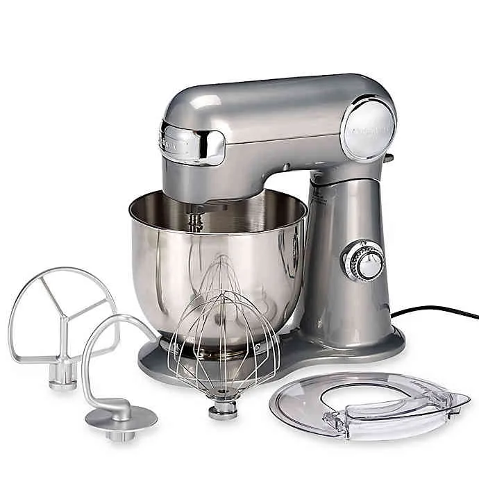 Cuisinart 500-Watt Precision Master Tilt-Head Stand Mixer (5.5Qt) (Silver) (Manufacturer Refurbished)