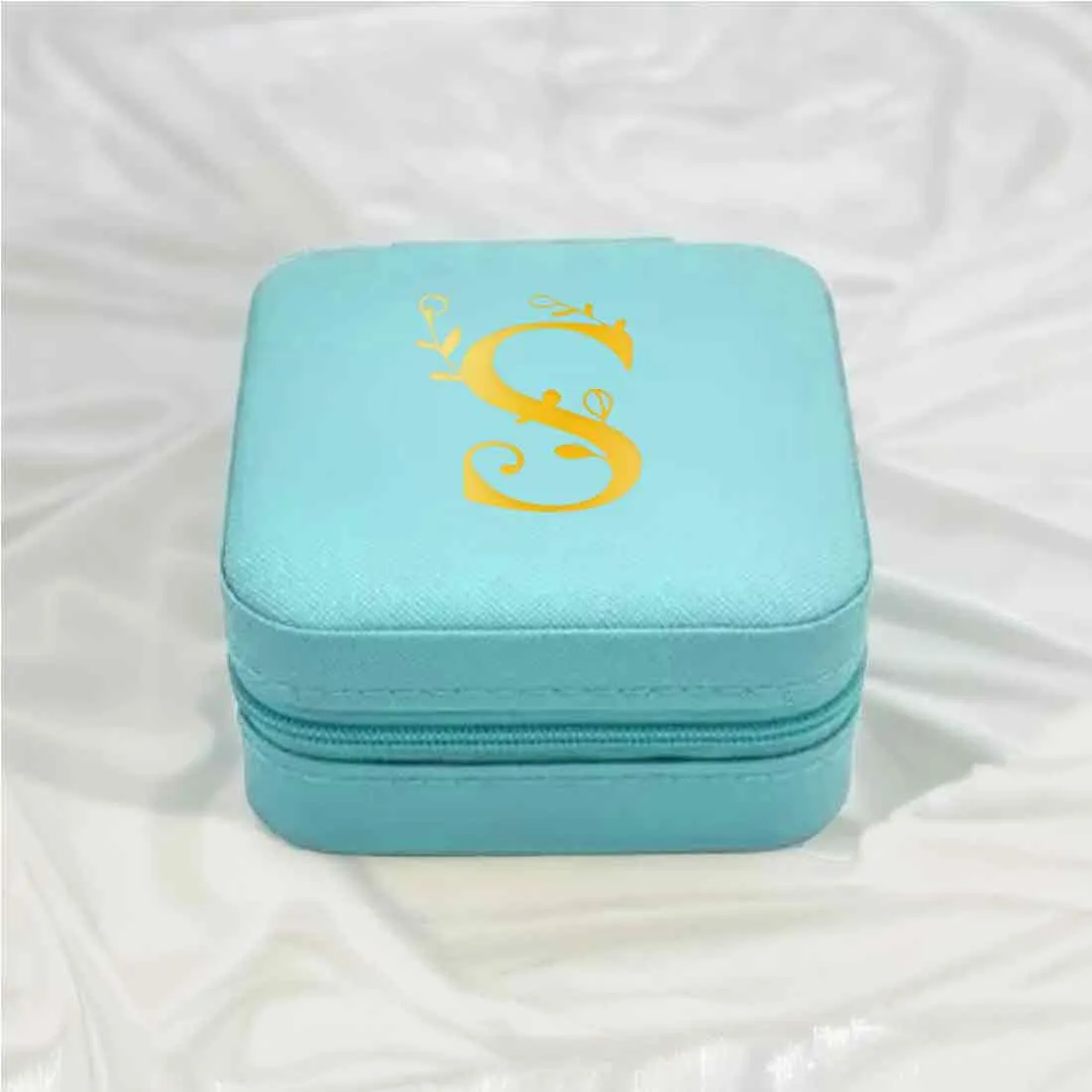 Custom Mini Jewellery Box Portable Travel Trinklet Organizer - Monogram