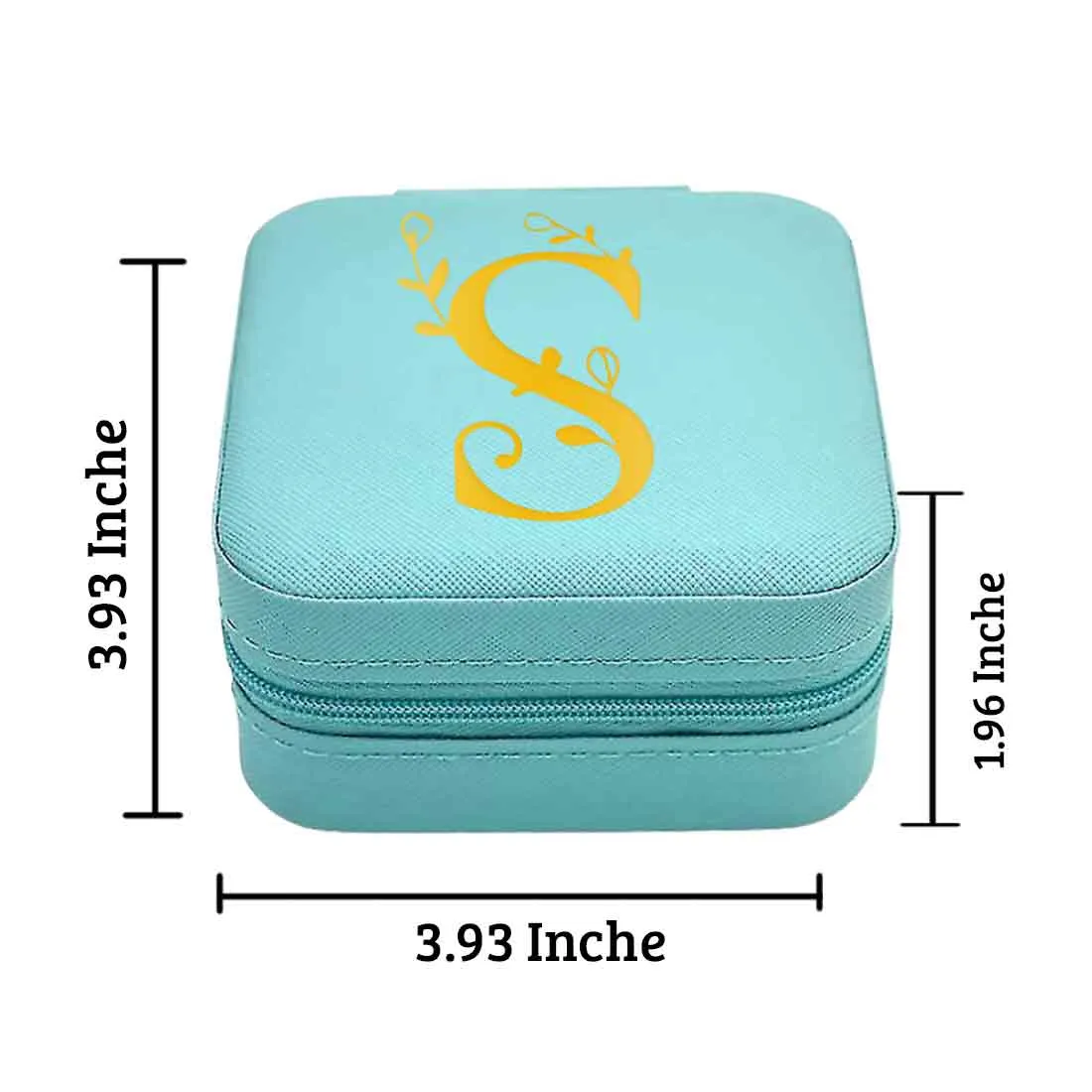 Custom Mini Jewellery Box Portable Travel Trinklet Organizer - Monogram