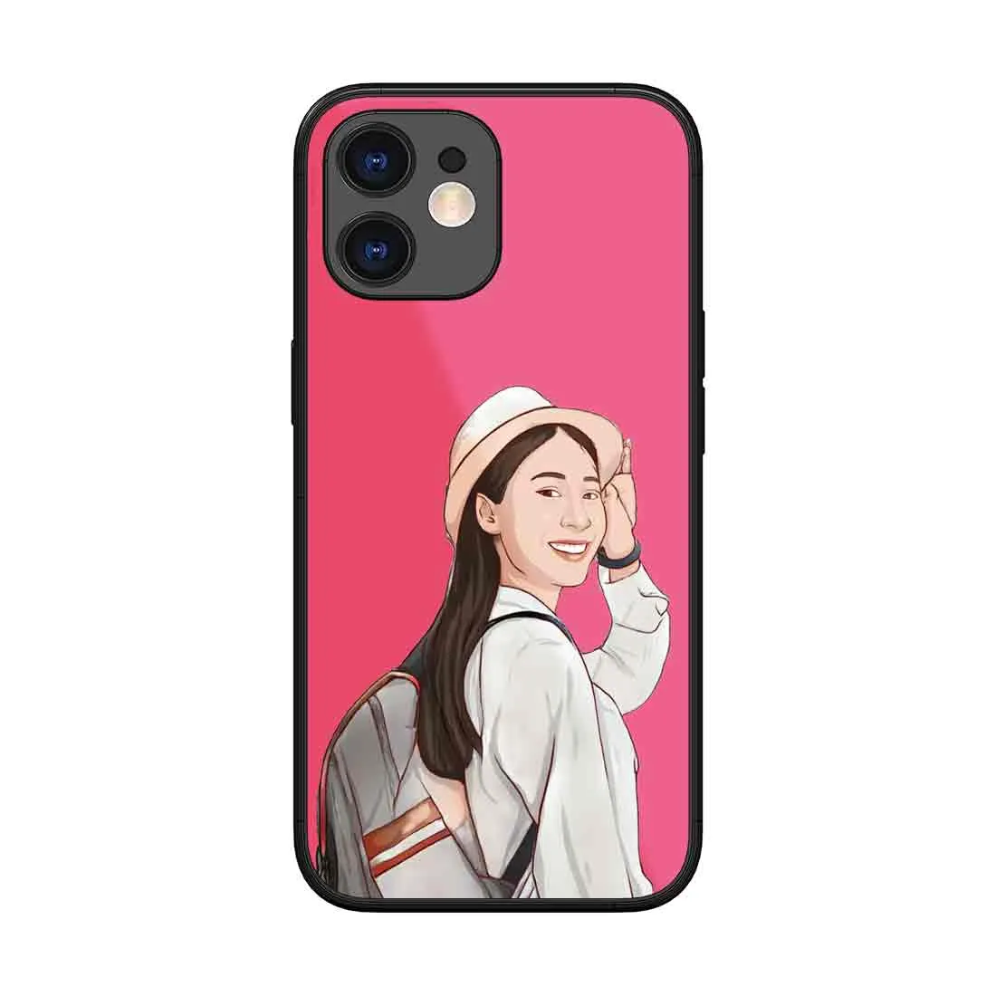 Customized Phone Cover with Picture Pink iPhone 11 Case With Image - Cartoonize Filter