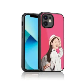 Customized Phone Cover with Picture Pink iPhone 11 Case With Image - Cartoonize Filter