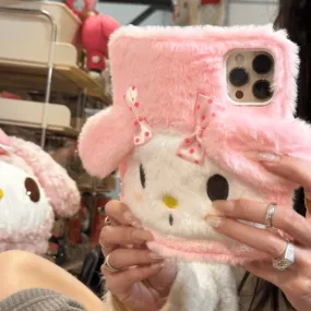 Cute Melo Plush Flip iPhone Case