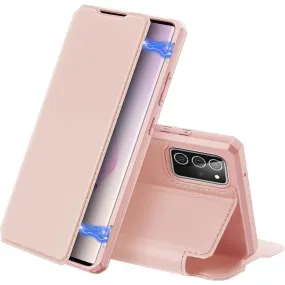 DUX DUCIS Skin X Tough Rugged Flip Wallet Case for Samsung Galaxy Note 20 & 5G - Pink