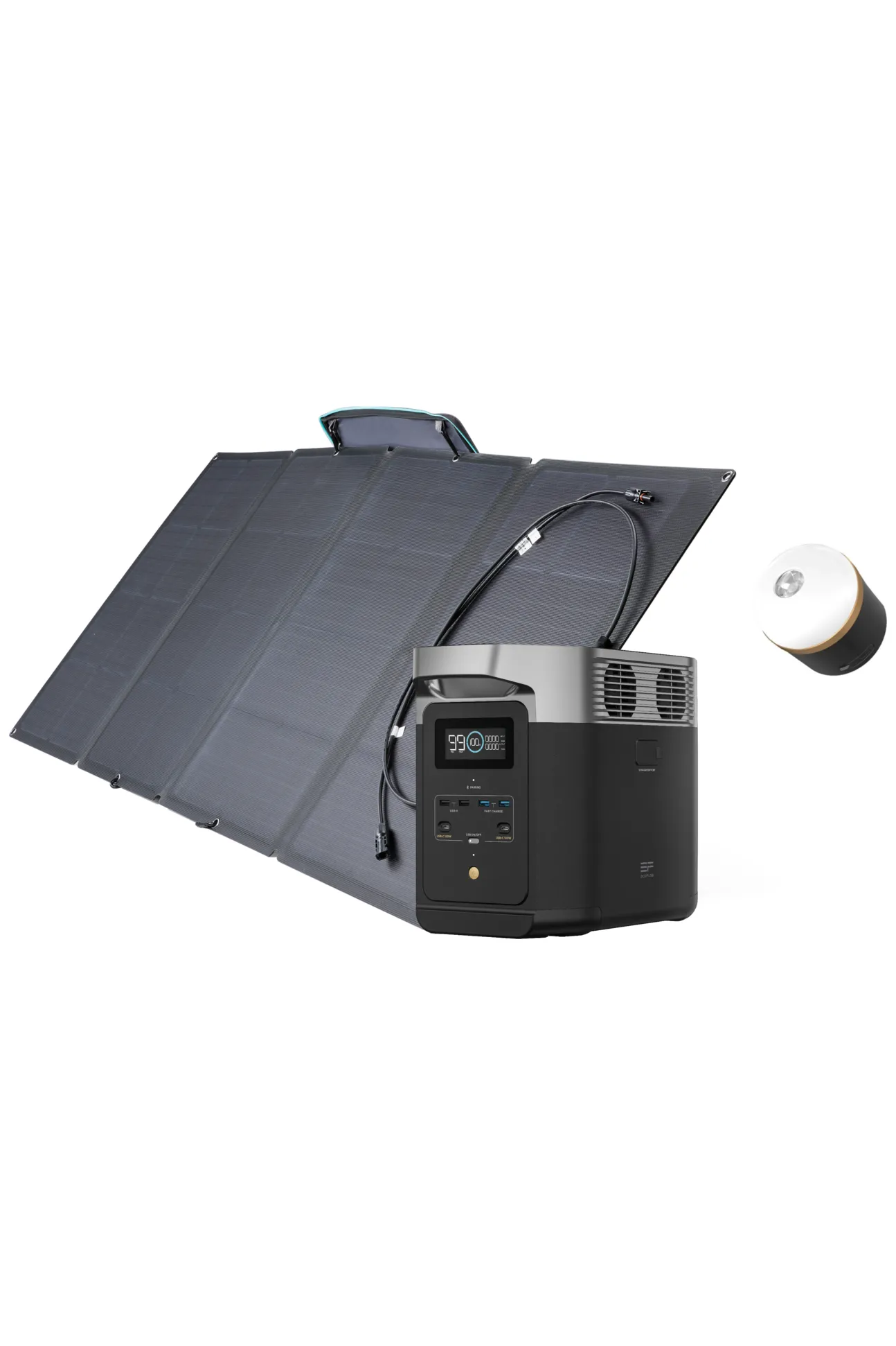 EcoFlow Delta 2 Solar Generator with 160W Solar Panel and FREE CAMPING LIGHT Promotion