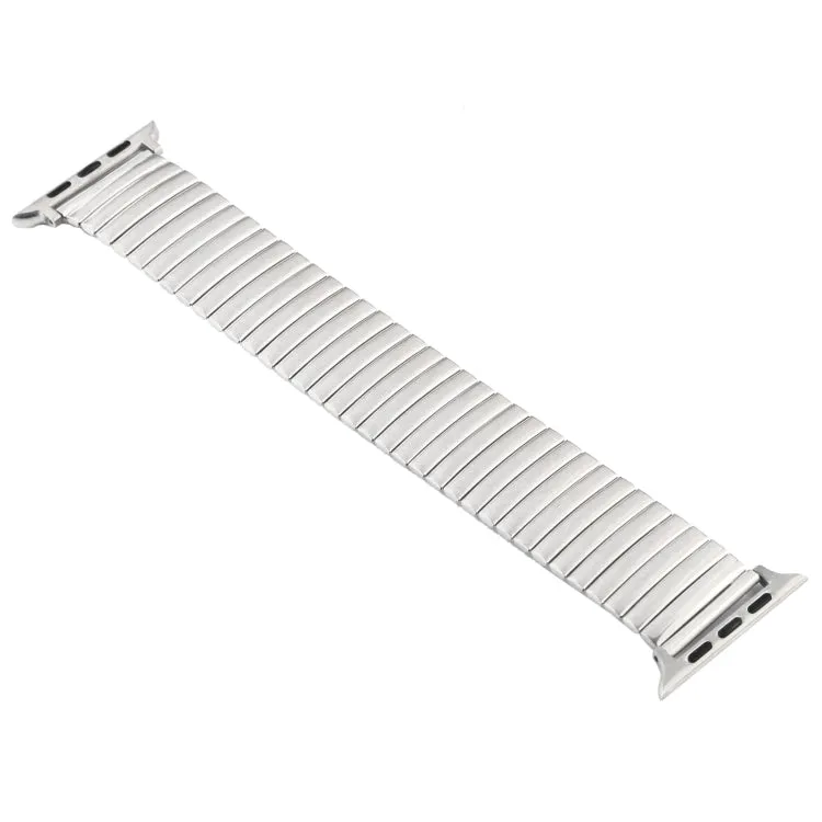 Elastic Aluminum Watch Band For Apple Watch Series 9&8&7 41mm / SE 3&SE 2&6&SE&5&4 40mm / 3&2&1 38mm(Silver)