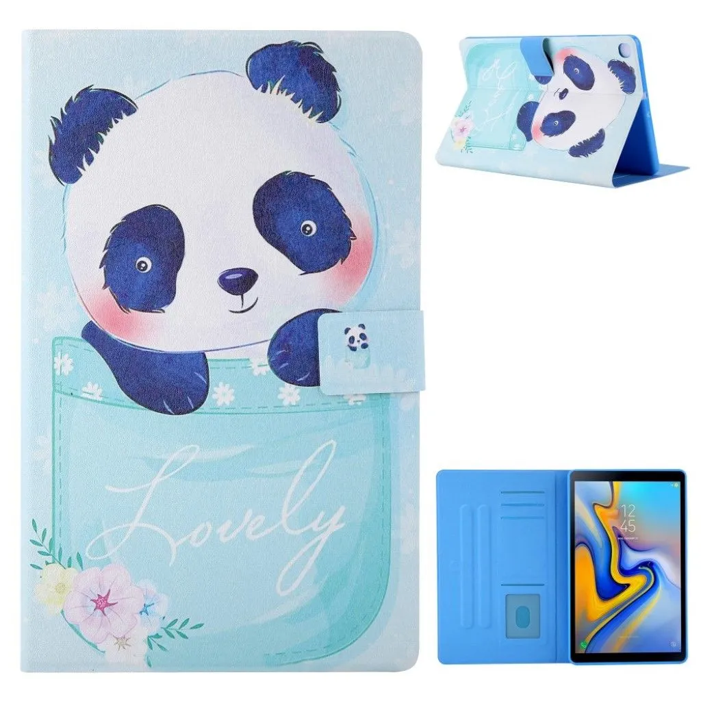 Elegant pattern leather flip case for Samsung Galaxy Tab A7 10.4 (2020) - Comfy Panda