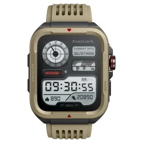 Fastrack Active with 4.64 CM UltraVU HD Display and Functional Crown Rugged Smartwatch with AI Coach, 38101PP02