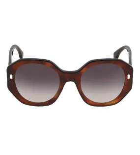 Fendi Women's Gradient Smoke Geometric Sunglasses