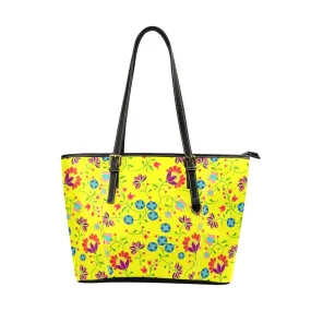 Fleur Indigine Mais Leather Tote Bag/Large